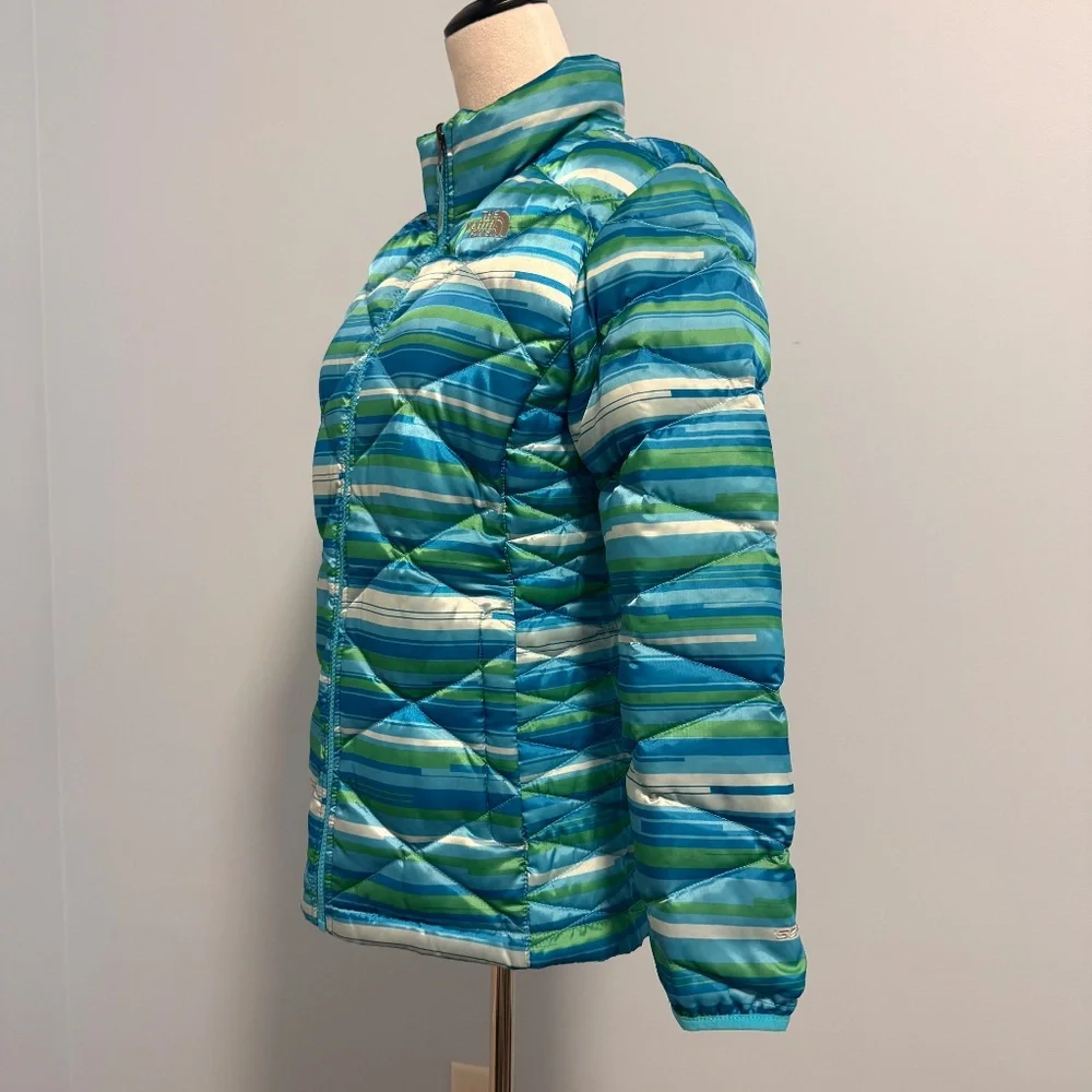 The North‎ Face Girls Puffy Down 550 Fill Jacket Size XL (18) Blue